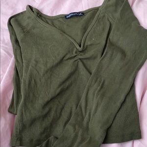 Abercrombie olive green shirt
